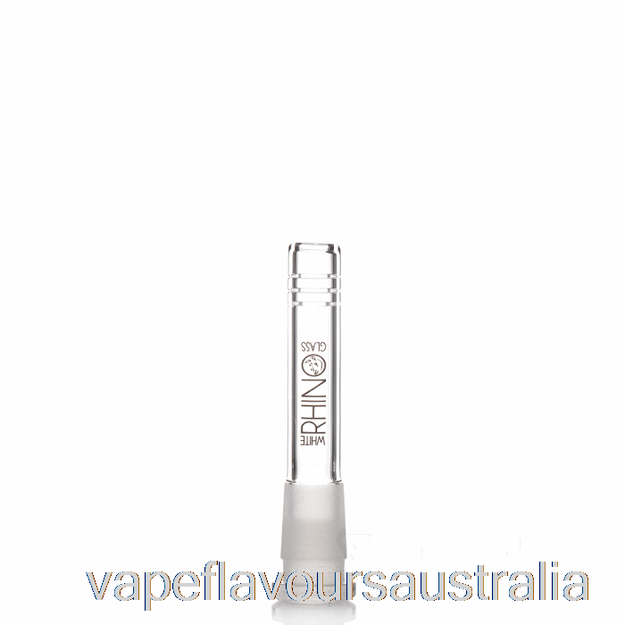 Vape Nicotine Australia White Rhino 19/14 Glass Downstem 3.5inch